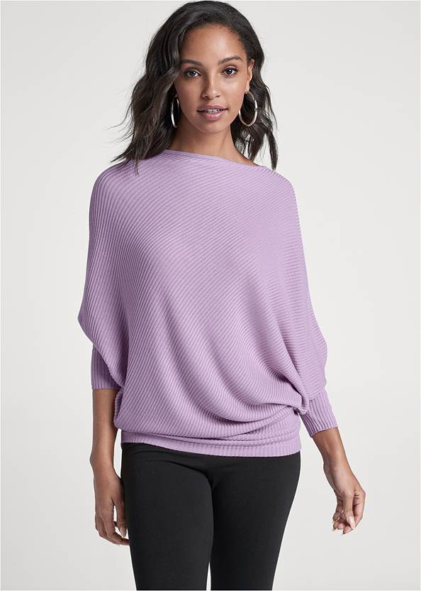 Cropped front view Oversize Lightweight Sweater