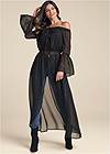 Front View Off-The-Shoulder Maxi Top