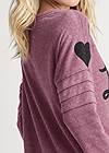 Detail back view Washed Love Graphic Top