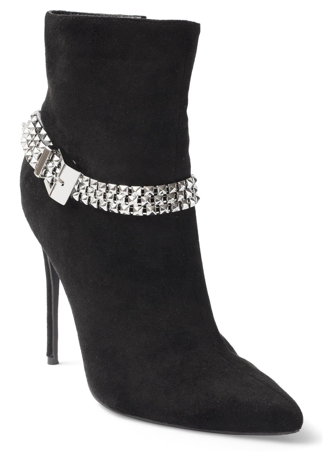 CHAIN BUCKLE BOOTIES in Black | VENUS