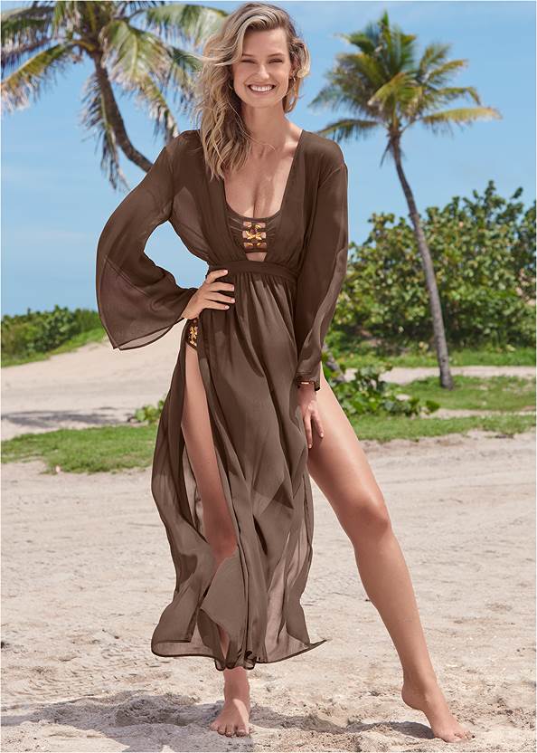 Full front view Butterfly Cover-Up Dress
