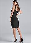 Full back view Buckle Detail Bodycon Dress