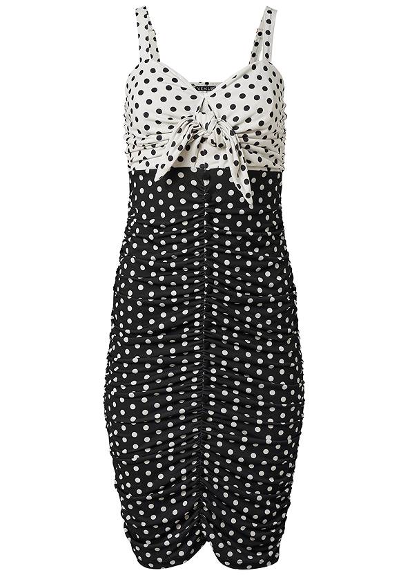 Ghost with background  view Polka-Dot Bodycon Dress