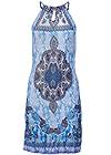 Ghost with background  view Ocean Medallion Print Dress