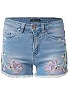 Ghost with background  view Floral Embroidered Shorts