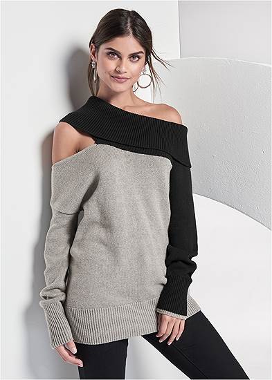 One-Shoulder Sweater