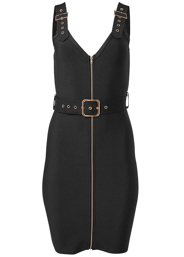 Ghost with background  view Buckle Detail Bodycon Dress
