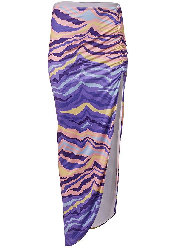 Alternate View Abstract Zebra Print Skirt