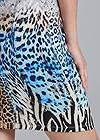 Detail back view Vibrant Abstract Cheetah Dress