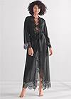 Full Front View Long Sleeved Maxi Robe