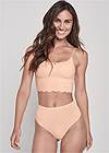Cropped front view Pearl By Venus® Scalloped Bralette, Any 2/$49