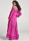 Back View Off-The-Shoulder High-Low Dress