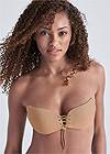 Cropped Front View Adjustable Cleavage Bra
