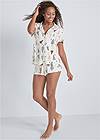 Full front view Short Sleeve Pajama Set