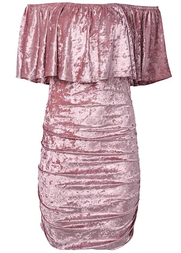 Alternate View Off-Shoulder Velvet Dress