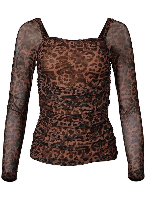 Ghost with background  view Leopard Print Top