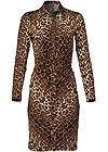 Alternate View Leopard Print Twist Front Dress