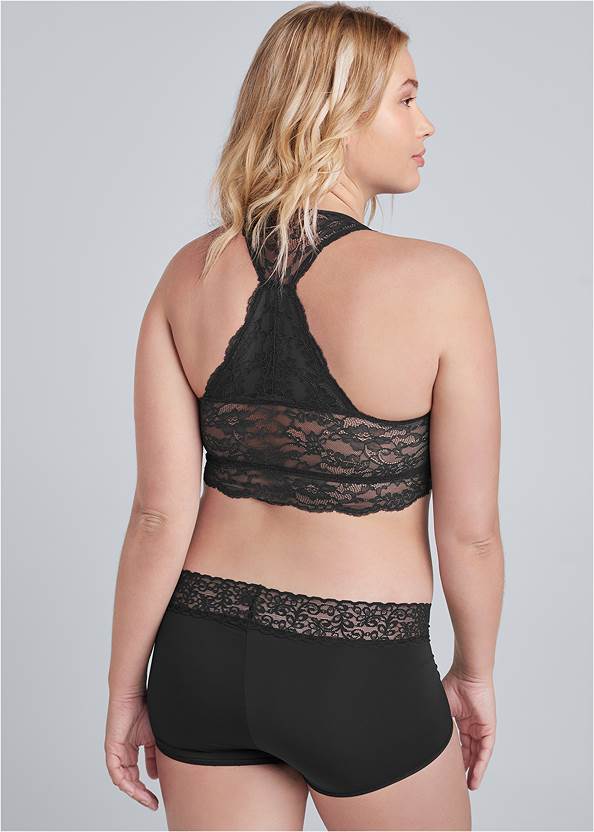 Back View Pearl By Venus® Lace Trim Boyshort 3 Pack, Any 2 For $30