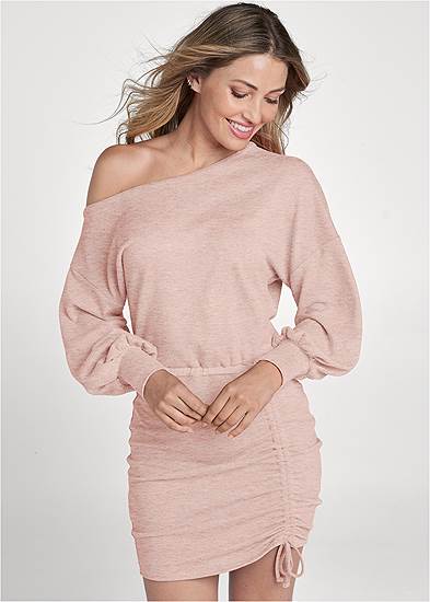 Cozy Hacci Ruched Dress