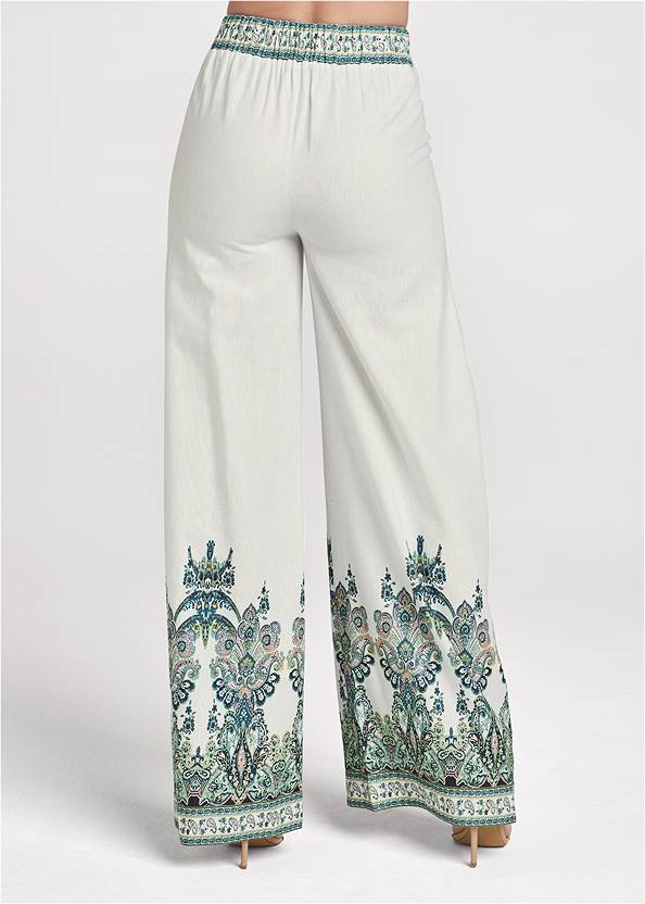 Alternate View Linen Paisley Print Pants