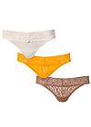 Alternate View Pearl By Venus® Allover Lace Thong 3 Pack