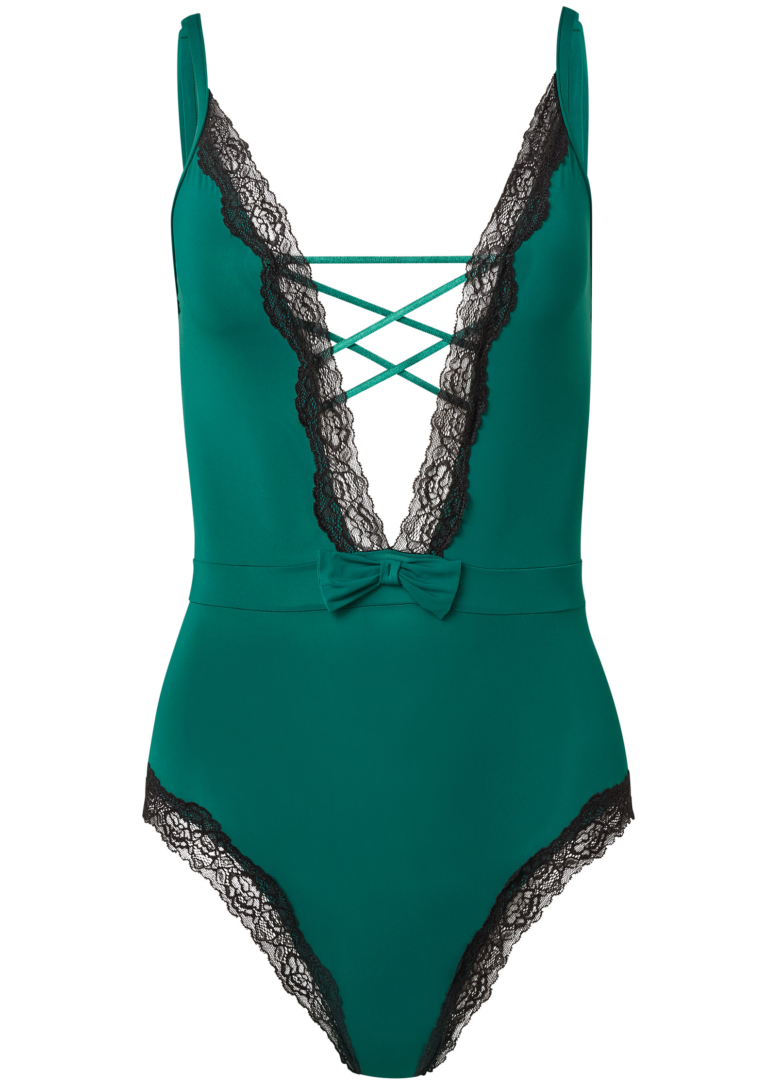 Lace-Up Teddy In Green Multi | VENUS