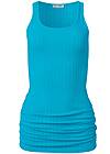 Alternate View Ribbed Square Neck Tank Top