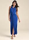 Front View Knot Detail Maxi Dress
