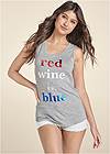 Alternate View Red Wine And Blue Lounge Tank Top