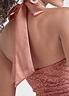 Detail back view Halter Lace Dress