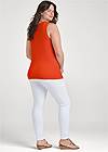 Back View Easy Twist Front Tank Top