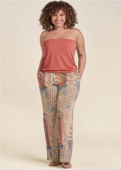 Plus Size Abstract Mirage Jumpsuit