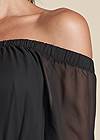 Detail front view Off-The-Shoulder Maxi Top
