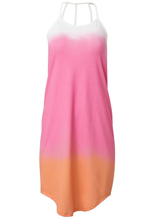 Ghost with background  view Sunset Ombre Lounge Dress