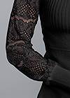 Alternate View Lace Sleeve Sweater
