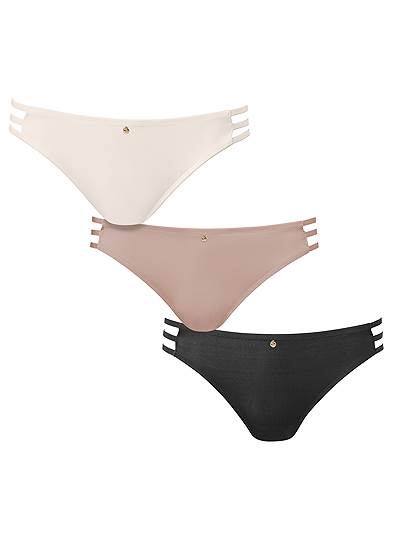 Plus Size Pearl By Venus® Strappy Bikini 3 Pack
