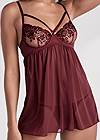 Alternate View Embroidered Babydoll Set