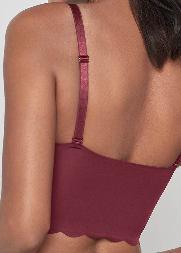 Detail back view Pearl By Venus® Scalloped Bralette
