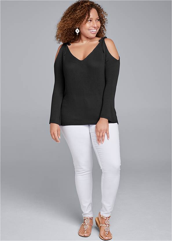 Alternate View Cold-Shoulder Sweater