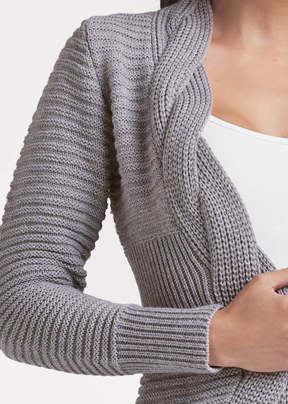 Alternate View Cable Knit Cardigan