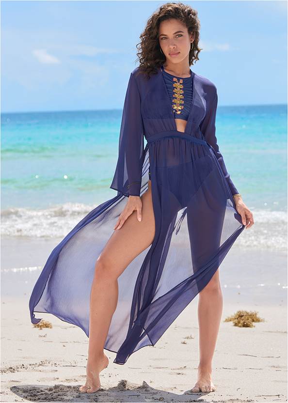 Butterfly Cover-Up Dress,Bold High Neck Top,The Vivianne Bottom,Bold One-Piece
