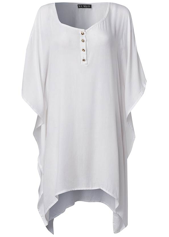 Alternate View Cold-Shoulder Tunic Cover-Up