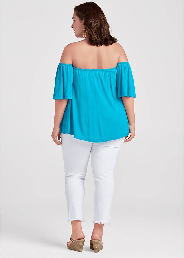 Back View Off-The-Shoulder Top
