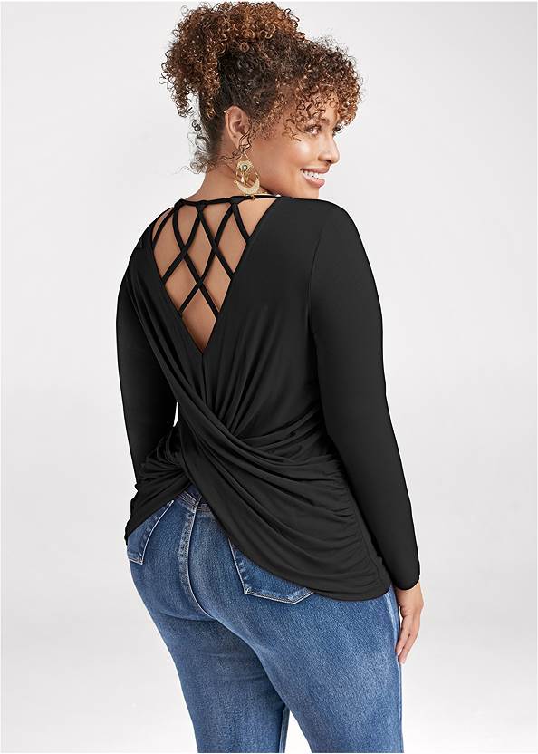 Strappy Back Top,Lift Jeans,Peep Toe Booties