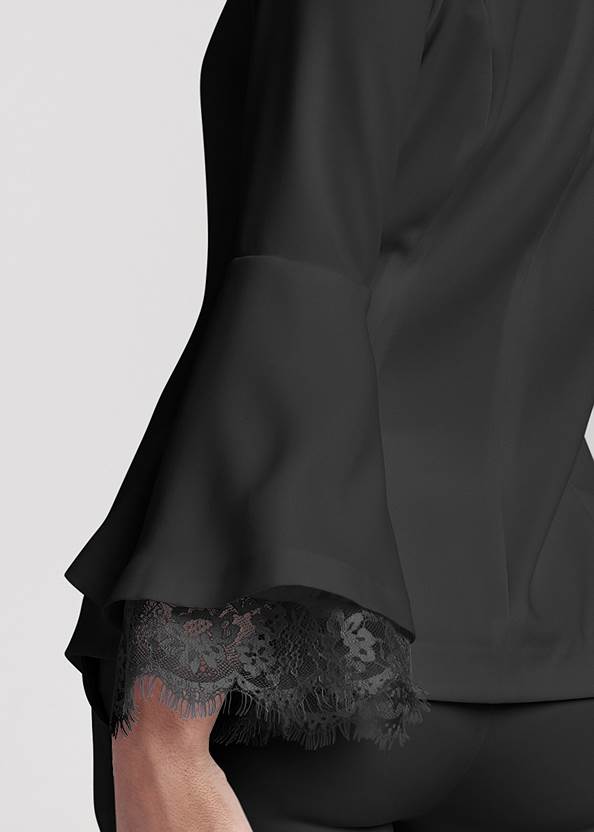 Alternate View Lace Detail Pant Suit Set