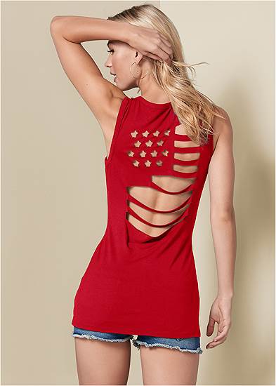 Flag Cut Out Top