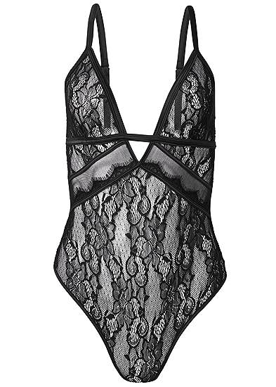 Plus Size Lace And Mesh Teddy