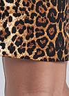 Detail back view Leopard Print Twist Front Dress