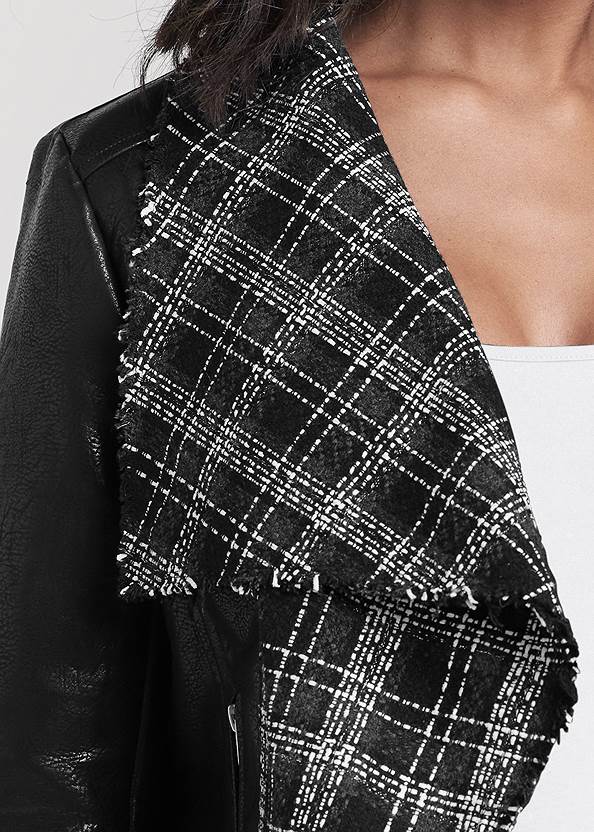 Alternate View Faux-Leather Tweed Jacket