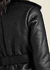 Alternate View Faux-Leather & Fur Coat